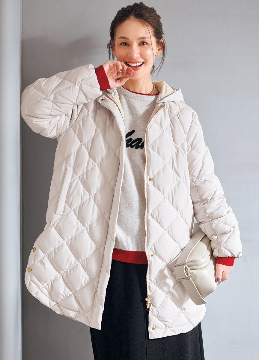 2WAY 拼接連帽羽絨外套